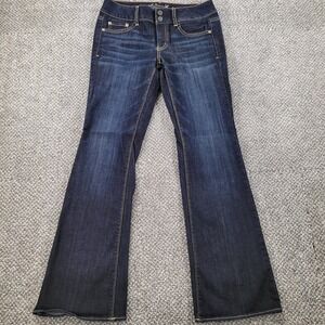 American Eagle Artist Flare‎ Jeans Womens 8 Dark Wash Stretch Denim Bootcut